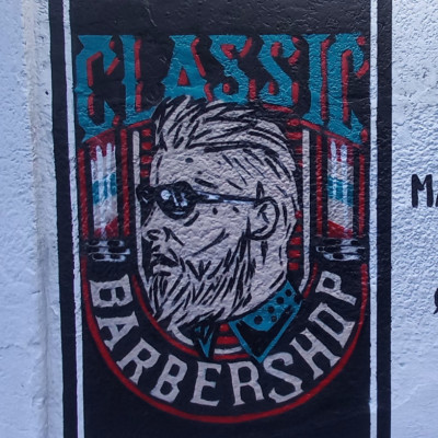 Mural de graffiti en Puebla - rotulos, barberias, barber