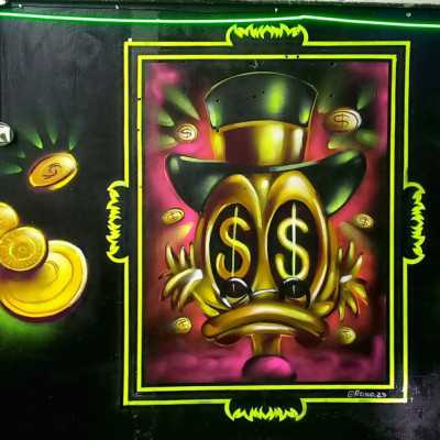 Mural de graffiti en Puebla - murales, bares, barberias, barber