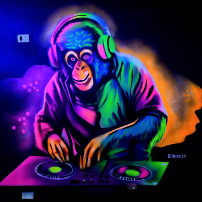 Mural de graffiti en Puebla - bares, animales 