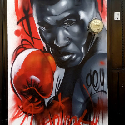 Mural de graffiti en Puebla - rotulos, negocios