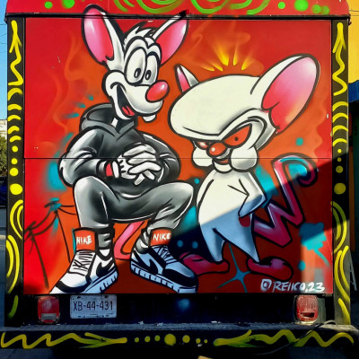 Mural de graffiti en Puebla - rotulos