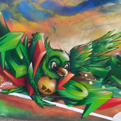 Mural de graffiti en Puebla - graffiti