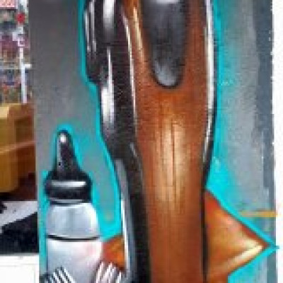 Mural de graffiti en Puebla - decoraciones