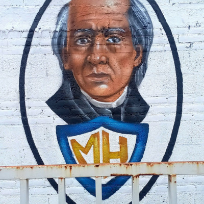 Mural de graffiti en Puebla - escuelas, retratos
