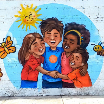 Mural de graffiti en Puebla - murales, escuelas