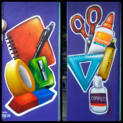 Mural de graffiti en Puebla - rotulos, negocios